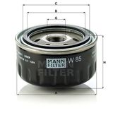 Mann W85 Yağ Filtresi
