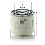 Mann W917/1 Yağ Filtresi
