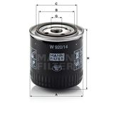 Mann W920/14 Yağ Filtresi