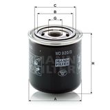 Mann WD920/3 Hidrolik Şanzıman Filtresi
