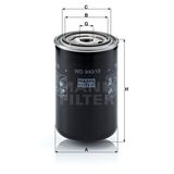 Mann WD940/19 Yağ Filtresi