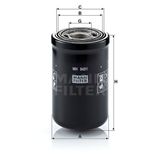 Mann WH945/1 Hidrolik Şanzıman Filtresi