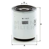 Mann WK1142/2X Yakıt Filtresi