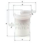 Mann WK42/81 Yakıt Filtresi
