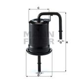 Mann WK614/45 Yakıt Filtresi