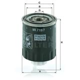 Mann WK718/7 Yakıt Filtresi