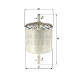 Mann WK8046 Yakıt Filtresi