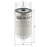 Mann WK842/16 Yakıt Filtresi