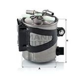 MANN WK919/1 - YAKIT (MAZOT) FILTRESI SCENIC II / GRAND SCENIC 1,5 DCI 106HP 06 / 05
