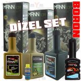 Mannbor Dizel Katkı Seti: Bor +Dpf +Enjektör Temizleyici+Mazot Katkı