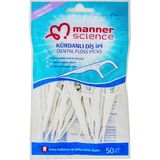 Manner Science Kürdanlı Diş İpi 50'li Sağlam İp ile Diş Arası Temizliği Kolaylaştırır