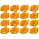 Mano Plastik Avadanlık Parça Kutusu 16 Parça Sarı 103X165X75 mm