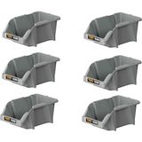 Mano Plastik Avadanlık Parça Kutusu 6 Parça Gri 200X300X130 mm