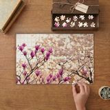 Manolya Çiçekleri Tasarımı 240 Parça Ahşap Puzzle Ahşap Kutuda MP04879