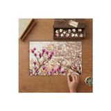 Manolya Çiçekleri Tasarımı 240 Parça Ahşap Puzzle Ahşap Kutuda MP04879