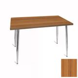 Manolya Mutfak Masası 70X120 Kromnikel (Werzalit, Wermodin Ve Allzalit Tabla) - Real Teak