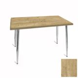 Manolya Mutfak Masası 80X120 Kromnikel (Werzalit, Wermodin Ve Allzalit Tabla) - Avalone Pine