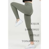 manolyabutik Fitilli Yüksek Bel Toparlayıcı Tayt