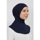 manolyaşal islamic hijab Pratik Boyunluklu Geçmeli Bone-lacivert