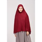 Manolyaşal Pratik Eşarp Standart Beden Peçeli 5xl Sufle - Bordo