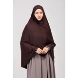 Manolyaşal Pratik Eşarp Standart Beden Peçeli 5xl Sufle - Kahverengi