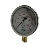Manometre Gliserinli Alttan Çıkışlı Q100 - 0 - 100 Bar 1/2