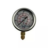 Manometre Gliserinli Alttan Çıkışlı Q63 - 0 - 600 Bar 1/4 A Tipi