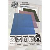 Manosta ( 3 Adet ) Mikrofiber Sihirli Cam Ve Ayna Temizlik Bezi 40*50