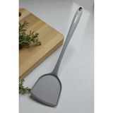 Manosta 32 cm Yanmaz Yapışmaz Silikon Yumurta ve Krep Spatulası – Isıya Dayanıklı Mutfak Gereci - Gri