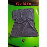 Manosta 50 X70 Mikrofiber Kirpi Oto Kurulama Temizlik Bezi. Ultra Emici, Iz Bırakmaz Profesyonel Performans - Gri