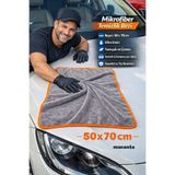 Manosta 50x70 Cm Turuncu Biyeli Mikrofiber Oto Yıkama & Kurulama Bezi — İz Bırakmaz - Araba Temizlik Bezi