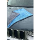 Manosta Extra Kalın 40x60 Cm Çift Taraflı 740 GSM Mikrofiber Oto Yıkama Kurulama Temizlik Bezi