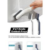 Manosta Profesyonel Cımbızlı Temizlik Fırçası–banyo Mutfak Derz Arası Detay Temizleme –zor Kirler Için Ideal - Çok Renkli