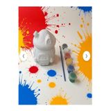Mantar ev kapaklı kutu boyama seti 9x9cm taş tozu etkinlik hobi sanat çocuk ve yetişkinler için