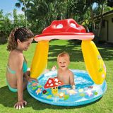 Mantar Gölgelikli Şişme Bebek Havuzu 102X89 Cm Uv Korumalı Çocuk Oyun Havuzu