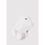 Mantar Nakış İşlemeli Beyaz Soket Çorap 1912755-620 Beyaz-620 One Size