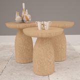 Mantar Sehpa Ceviz 3 ´Lü Set
