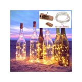 Mantar Tıpa Tel Led Işık - 2 Metre - Günışığı ( 3 Adet)