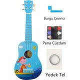 Manuel Raymod MN-225BL Mavi Soprano Ukulele (Yedek Tel - Çanta - Pena Cüzdanı-Burgu Çevirici)