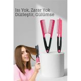 Manuel V Tipi Keratin Saç Düzleştirici – Isısız, Taraklı Saç Maşası Pratik Taşınabilir 722360