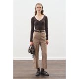 Manuka FLARE KESİM PANTOLON EKOSE