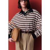 Manuka POLO YAKA ÇİZGİLİ SWEATSHIRT LACİVERT