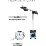 Manyetik Ayak ve Komparatör Saati Seti, Hassas Ölçüm ve Günlük Kullanım - Seçenek 1