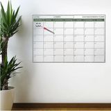 Manyetik Aylık Planlayıcı Takvim 85X56 Cm, Yapışkanlı ve Kullanışlı Tasarım - Ahşap - Seçenek 1