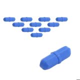 Manyetik Balık 8x25mm Halkalı/Mavi Karıştırıcı 10-Adetlik Set