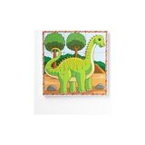 Manyetik Blok Çift Taraflı 9 Parçalı Mıknatıslı DİNOZOR Puzzle - 2 Görsel YapBoz