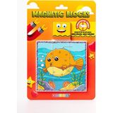 Manyetik Blok Çift Taraflı 9 Parçalı Mıknatıslı Melek Balığı - Balon Balığı Puzzle - 2 Görsel Yapboz - 1 TB - 1 GB