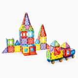 Manyetik Blok Oyuncak Seti 78 Parça, 7,5 cm Renkli Magnetic Building Tiles Eğitici Yapı Oyuncağı, Çocuklar İçin Yaratıcı Zeka ve El Becerisi Geliştirici Manyetik İnşa Seti CPL101