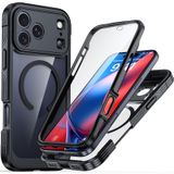 Manyetik Case iPhone 18 Pro Max/18 Pro için Askeri Ekran Koruyucu | Her şey dahil kamera çizilmeleri kılıf destekler kablosuz şarjı yarı saydam cep telefonu kılıfı