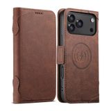 Manyetik cep telefonu kılıfı, iPhone 18 Pro Max/18 Pro için, deri kart | İş için Katlanır Kılıf Vintage Dik Durma Fonksiyonu Kablosuz Şarj Desteği Koruyucu Kılıf, Kahverengi, 18 Pro Max 6,9 inç